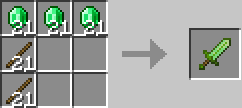 Крафт широкого изумрудного меча