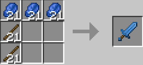 Крафт широкого лазуритового меча