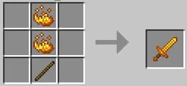 Крафт огненного меча