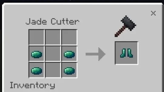 Крафт нефритовых ботинков