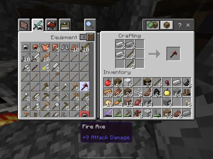 Крафт железного топора