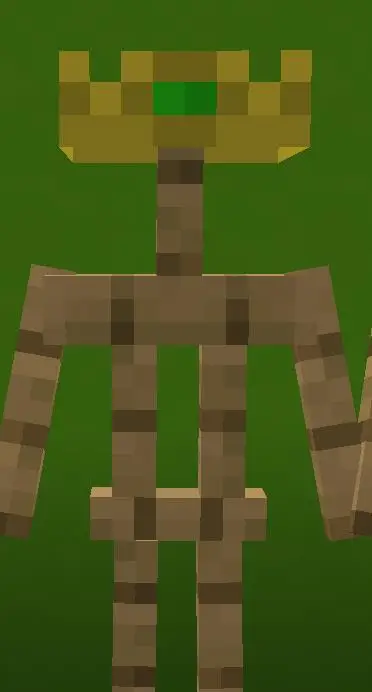 Корона сельчанина на стойке для брони