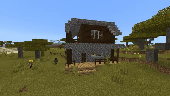 Дом с ресурсами в саванне