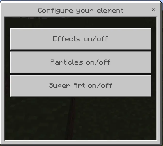 Интерфейс контролера элементов