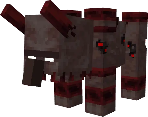 Разоритель с красными рогами и пятнами на теле