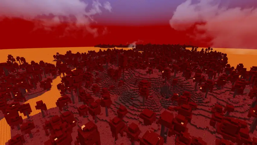 Биом багрового леса