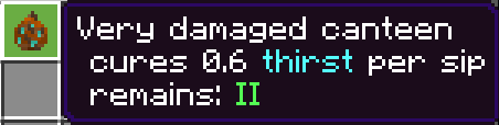 Описание у сильно-повреждённой фляги