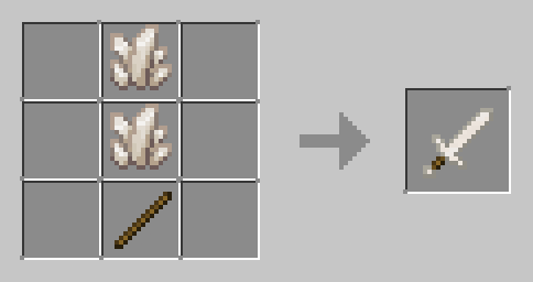 Изготовление белого кварцевого меча