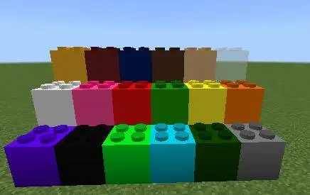 Все виды цветов кирпичей лего