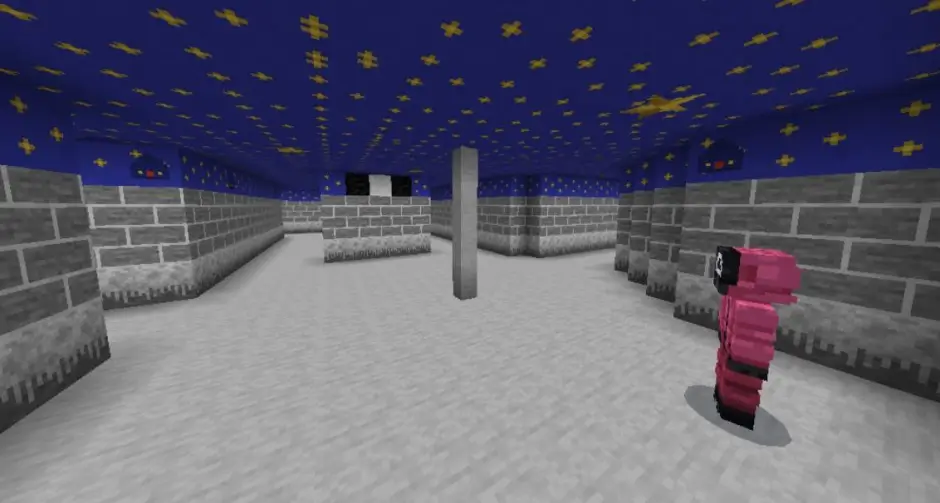 Огромное помещение с коридорами для пряток