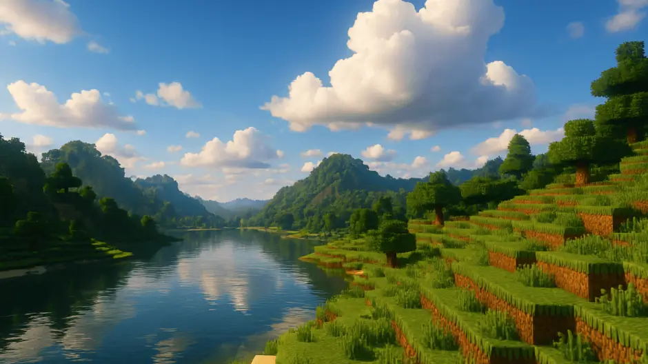 Красивая и качественная прорисовка чанков до горизонта