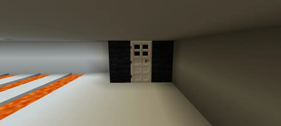 Железная дверь возле лавы