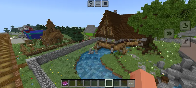 River near the house