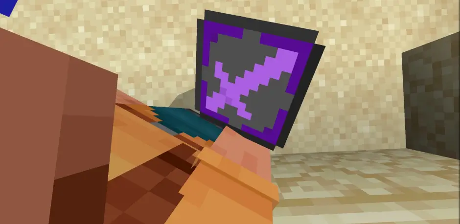 Предмет с иконкой фиолетового меча