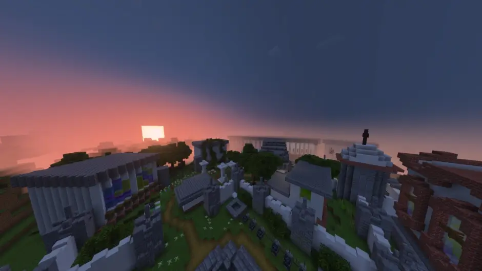 Первая большая локация с множеством домов