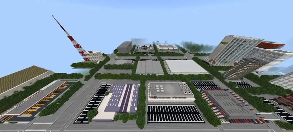 Часть города новая зелень свверху