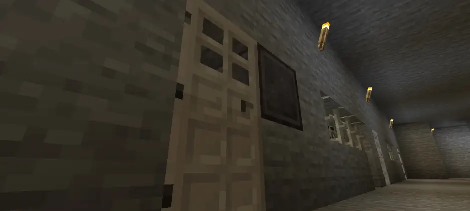 Железная дверь с блоком для ключа