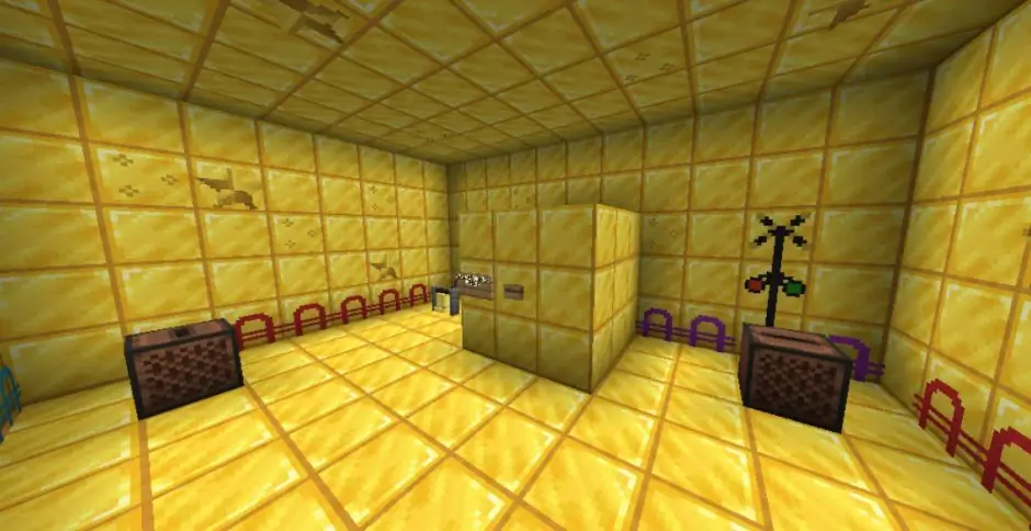 Комната, сделанная полностью из золота