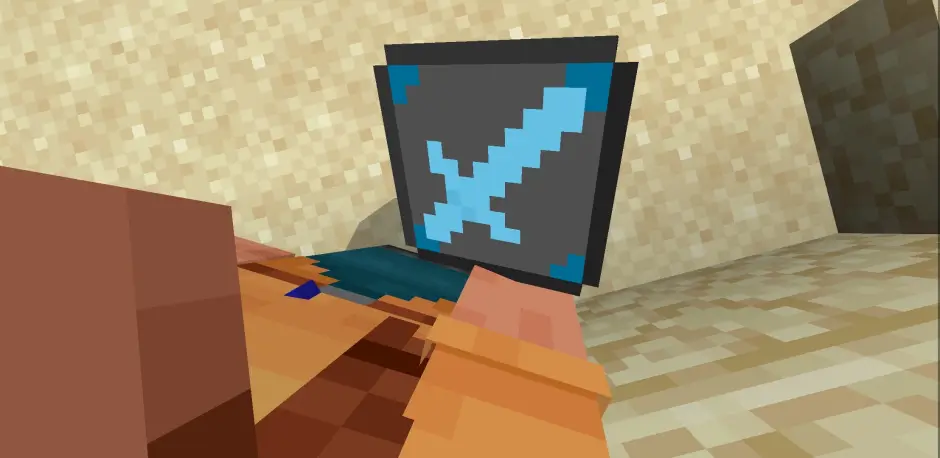 Предмет с иконкой голубого меча