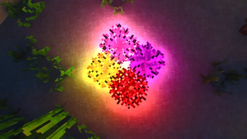 Четыре вида светящихся кораллов