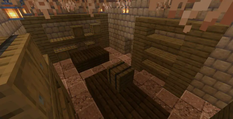 Локация с бочкой