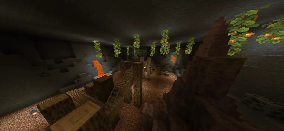 Локация в пещере