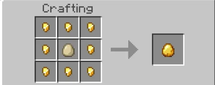 Крафт золотого яйца