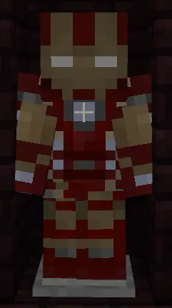 Броня Железного человека в красных и желтых оттенках