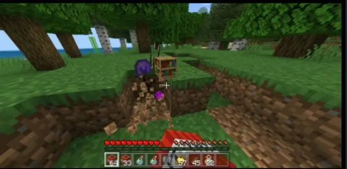 Выпадение рандомных предметов из блока земли