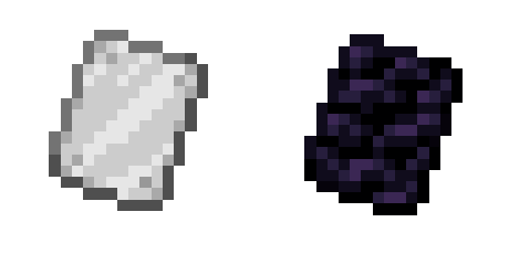 Железная и обсидиановая пластина