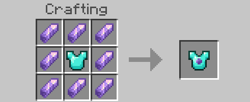 Крафт улучшенного алмазного нагрудника