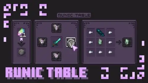 Специальный стол для взаимодействия с рунами