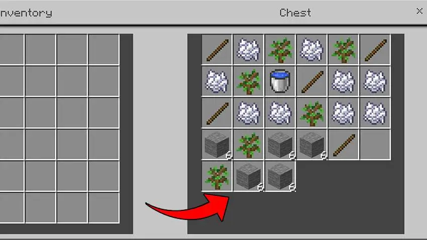 Начальные ресурсы в сундуке