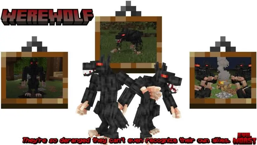 Оборотень с красными глазами