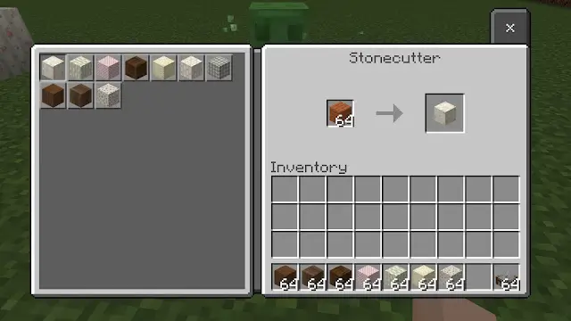 Создание новых блоков в камнерезе