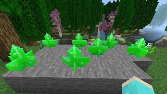 Зеленые кристаллы с опытом внутри