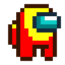 Яркий тотем в желтом и оранжевом цвете