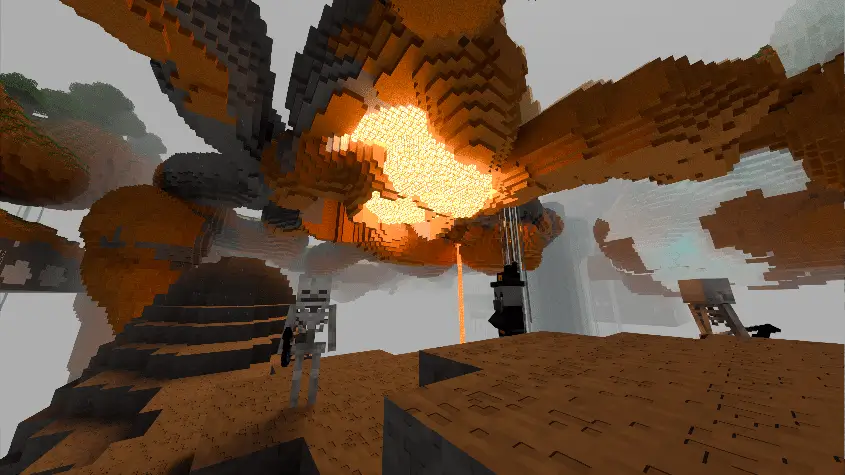 Монстры в пещерах со светящейся лавой