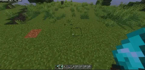 Размещение разных блоков с помощью алмазного шпателя