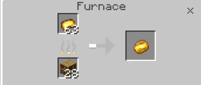 Крафт золотого печёного картофеля