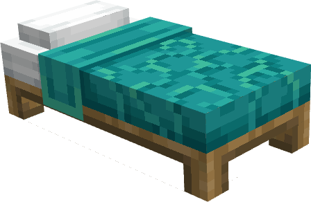 Бирюзовая кровать в морской тематике