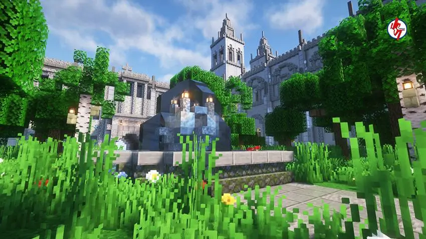 Вид центрального двора церкви Сан-Себастьян