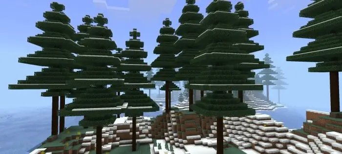 Обновленная тайга с новыми соснами