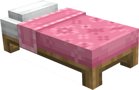 Нежно-розовая объемная кровать