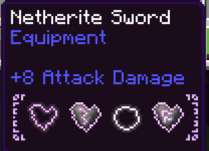 Незеритовый меч с несколькими рунами