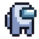 Белый тотем с черным контуром