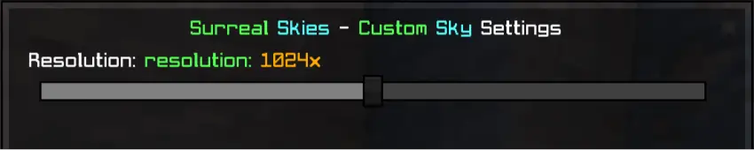 Среднее разрешение текстур неба