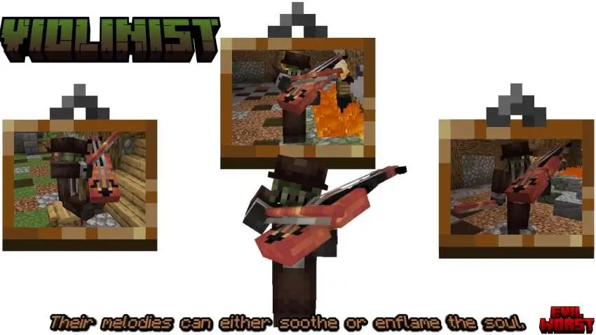 Скрипач со своим инструментом