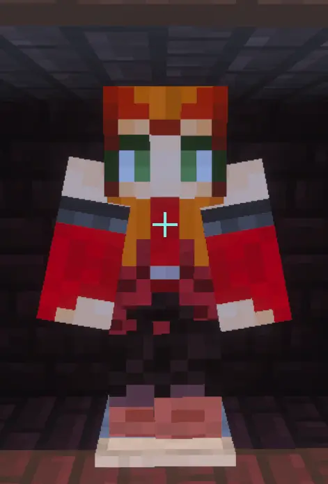 Костюм Алой ведьмы в красных оттенках