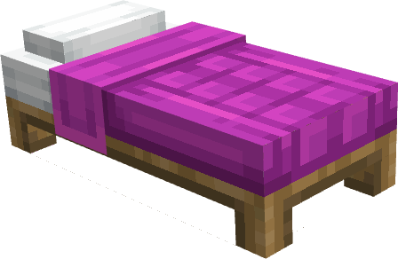 Пурпурная кровать в новой текстуре